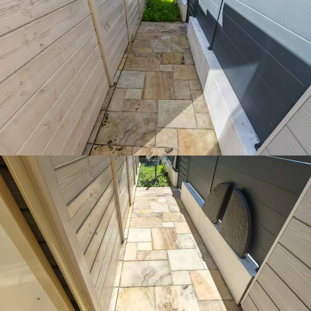 Nettoyage de terrasse - Avant