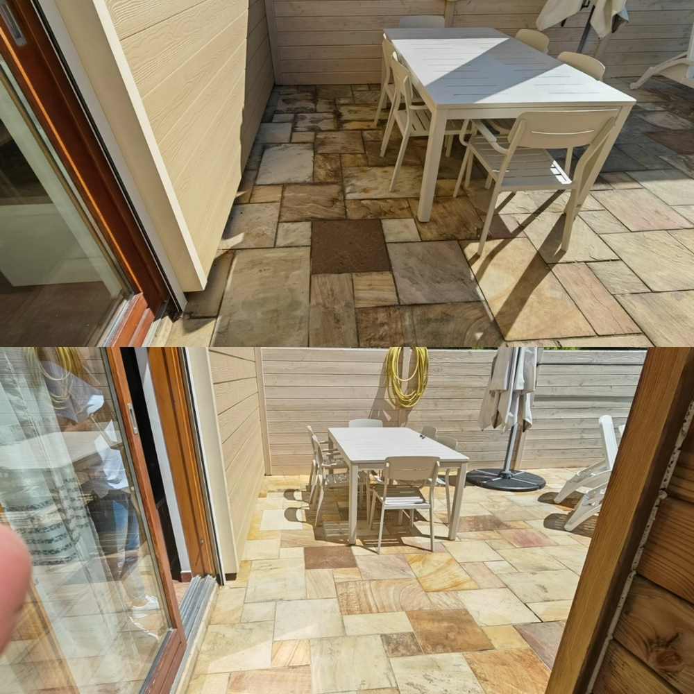 Nettoyage de dallage - Après